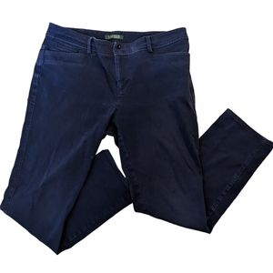 Lauren Ralph Lauren Chino Trouser Work Office Pants Blue Jeans Womens Size 10